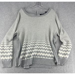 Verve Ami Pullover Sweater Zipper Closure Women's 1X Lightweight Acrylic Rayon